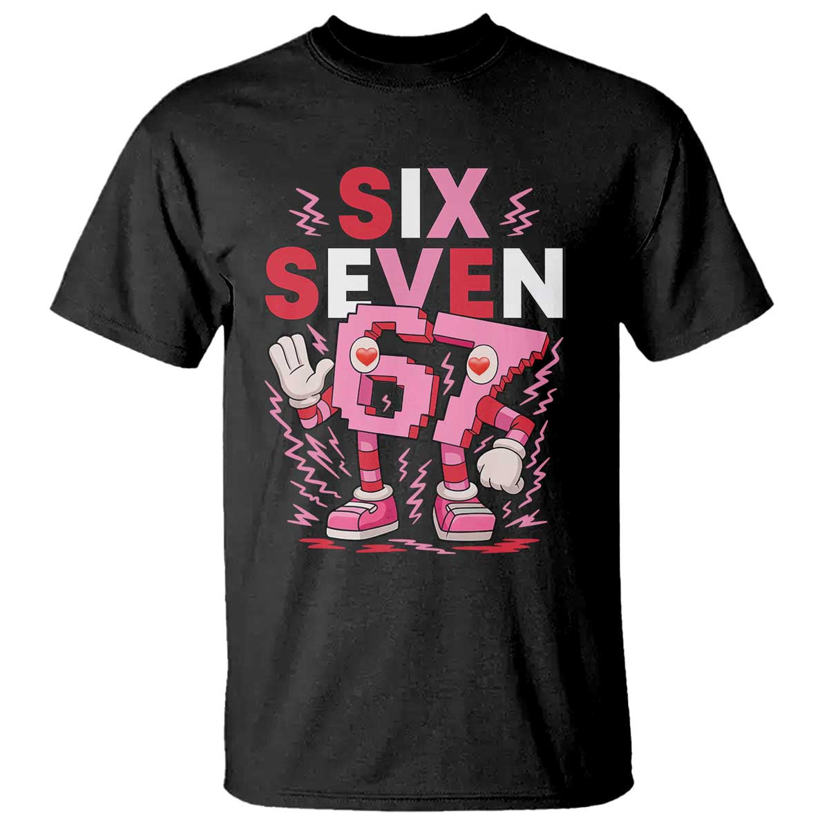 67 Valentines T Shirt Funny Six Seven Brainrot Meme