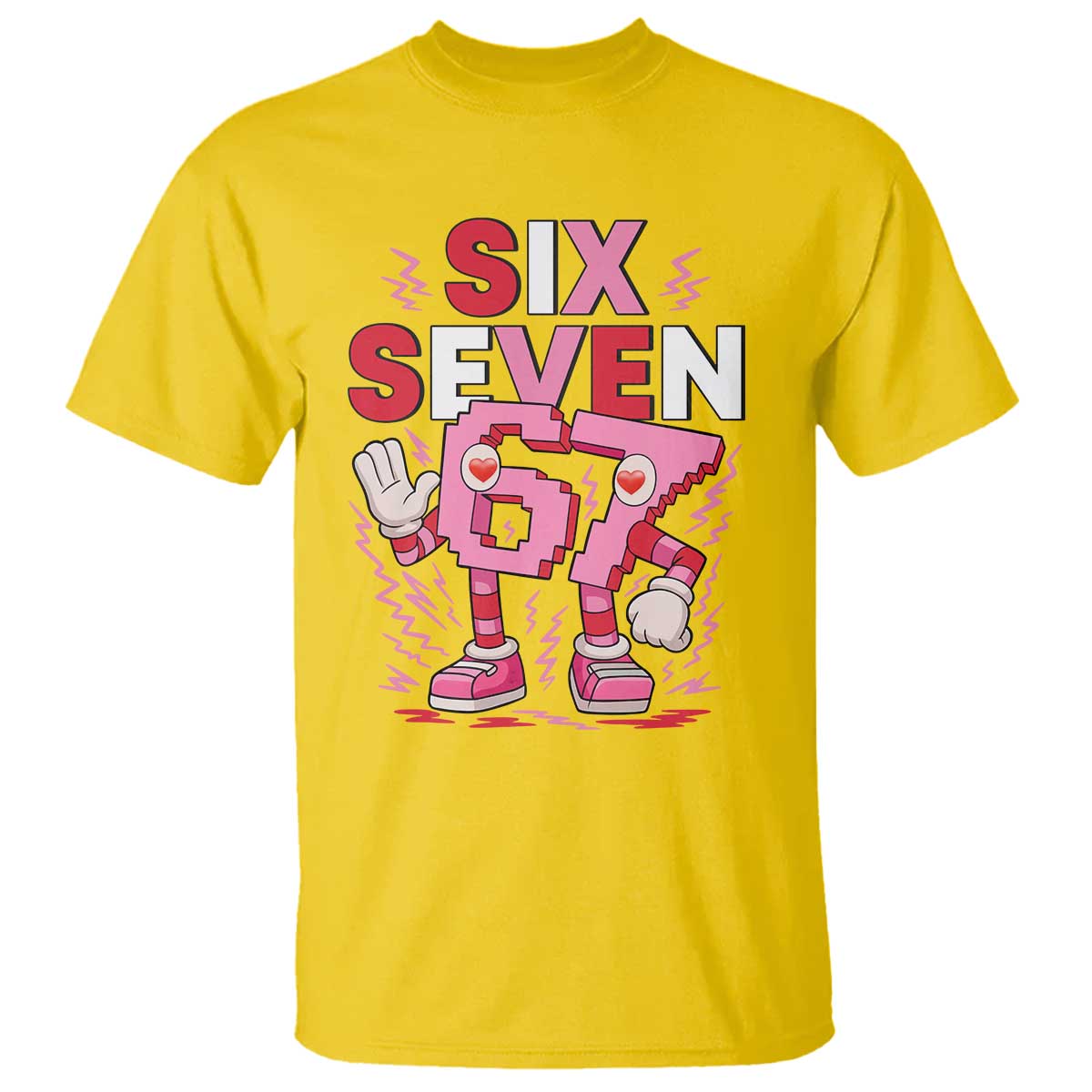 67 Valentines T Shirt Funny Six Seven Brainrot Meme