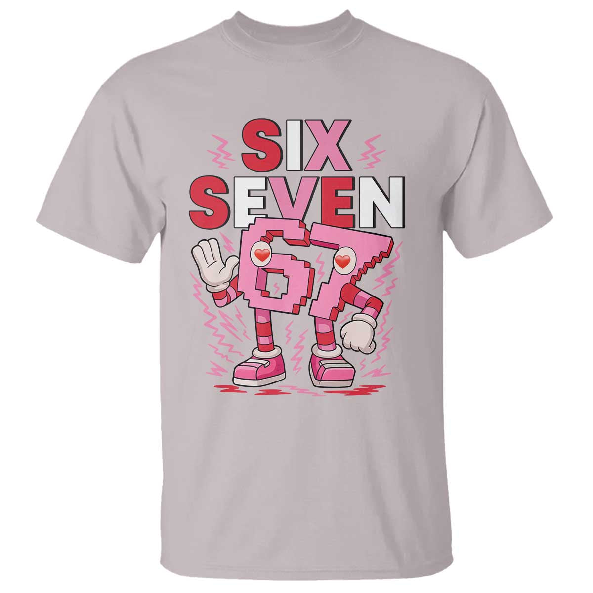 67 Valentines T Shirt Funny Six Seven Brainrot Meme