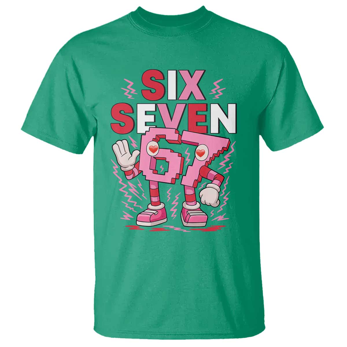 67 Valentines T Shirt Funny Six Seven Brainrot Meme