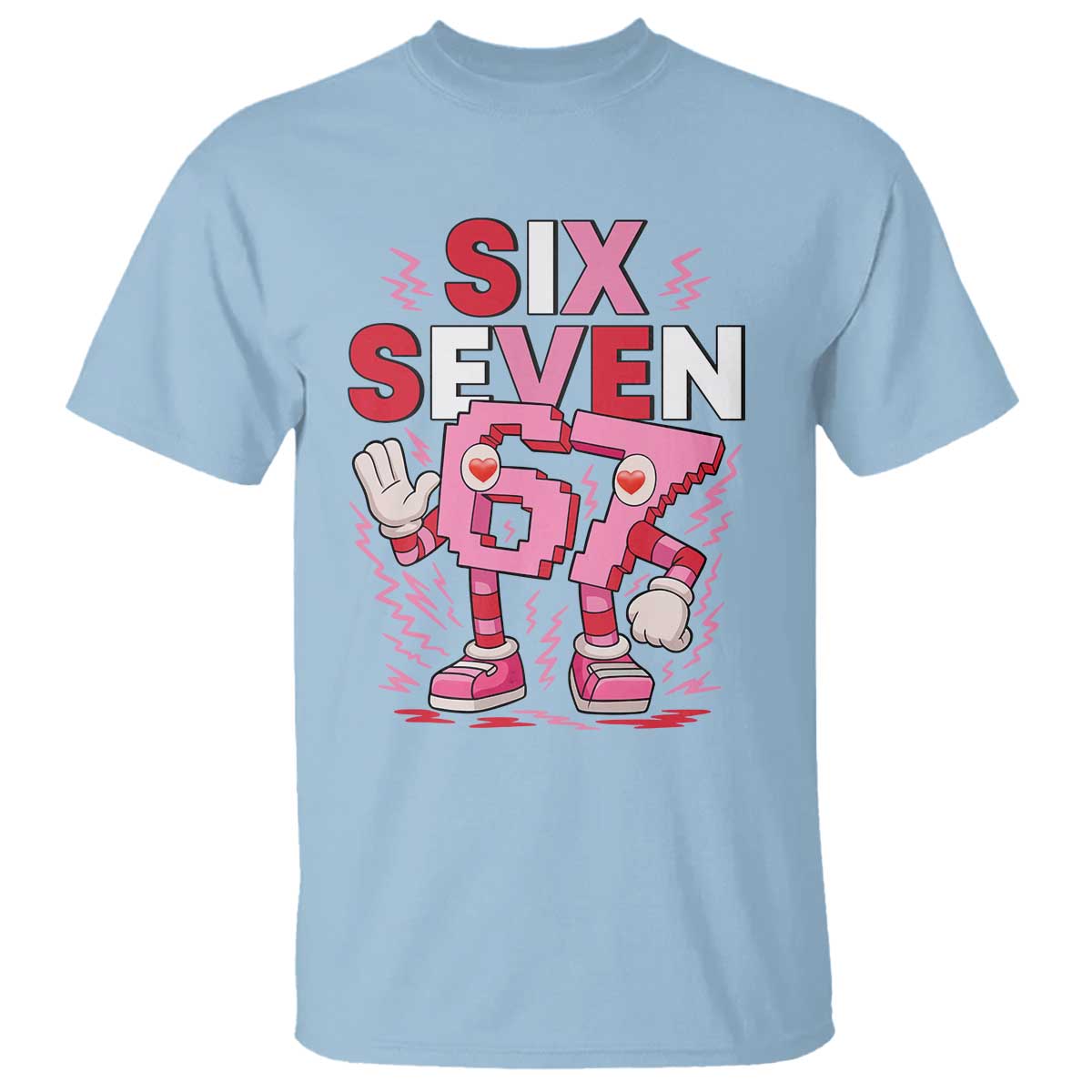 67 Valentines T Shirt Funny Six Seven Brainrot Meme