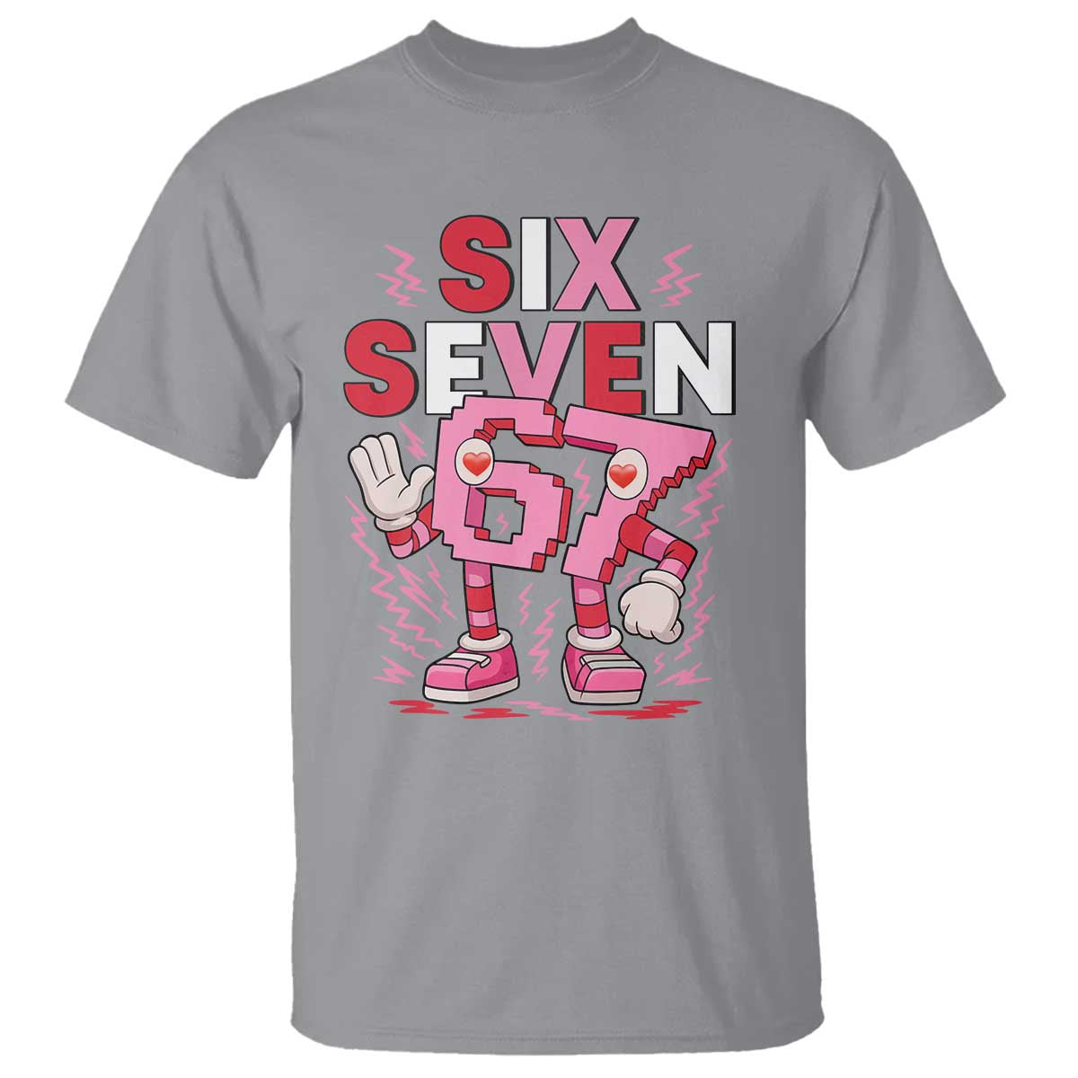 67 Valentines T Shirt Funny Six Seven Brainrot Meme