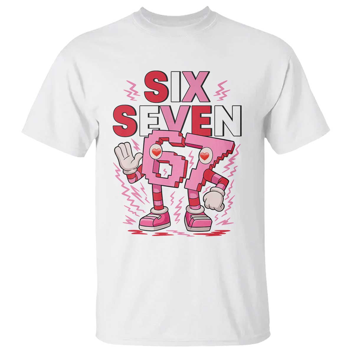67 Valentines T Shirt Funny Six Seven Brainrot Meme