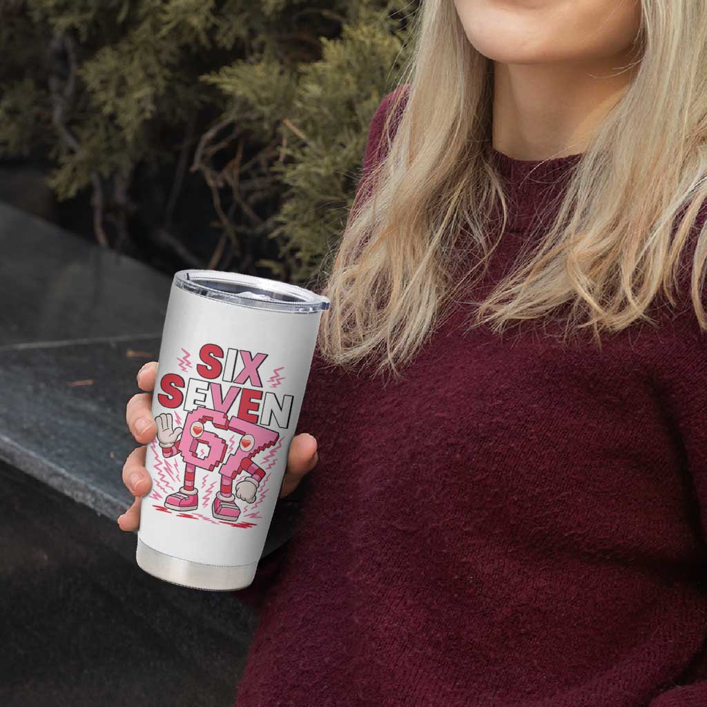 67 Valentines Tumbler Cup Funny Six Seven Brainrot Meme