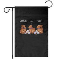 Funny Easter Bunny Garden Flag Where Did You Guys Go Chocolate