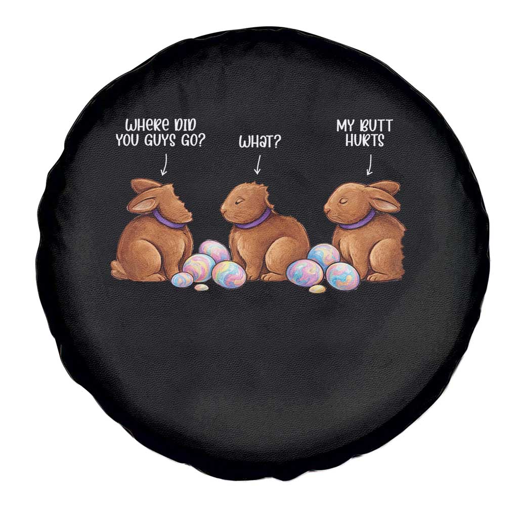 Funny Easter Bunny Spare Tire Cover Where Did You Guys Go Chocolate
