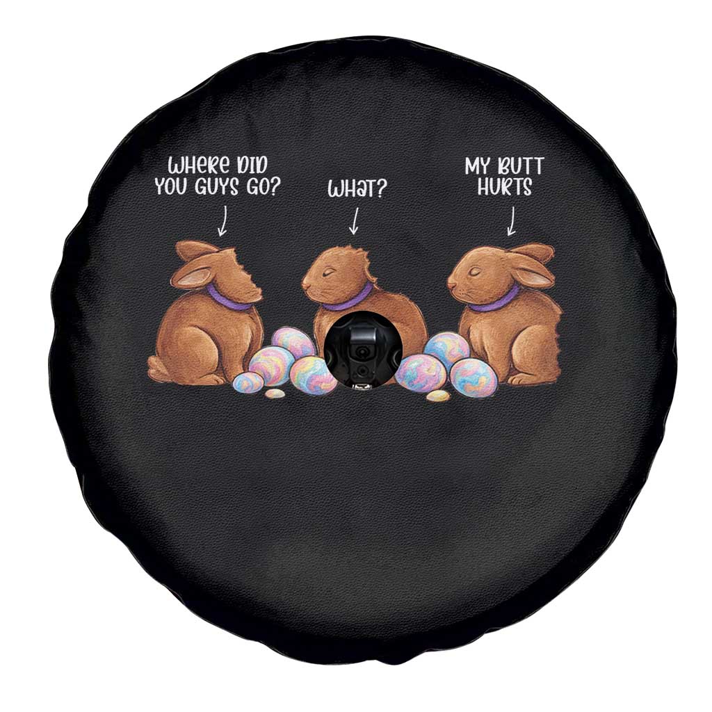 Funny Easter Bunny Spare Tire Cover Where Did You Guys Go Chocolate