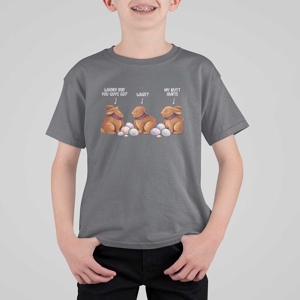 Funny Easter Bunny T Shirt For Kid Where Did You Guys Go Chocolate