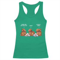 Funny Easter Bunny Racerback Tank Top Where Did You Guys Go Chocolate