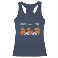 Funny Easter Bunny Racerback Tank Top Where Did You Guys Go Chocolate