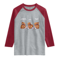 Funny Easter Bunny Raglan Shirt Where Did You Guys Go Chocolate