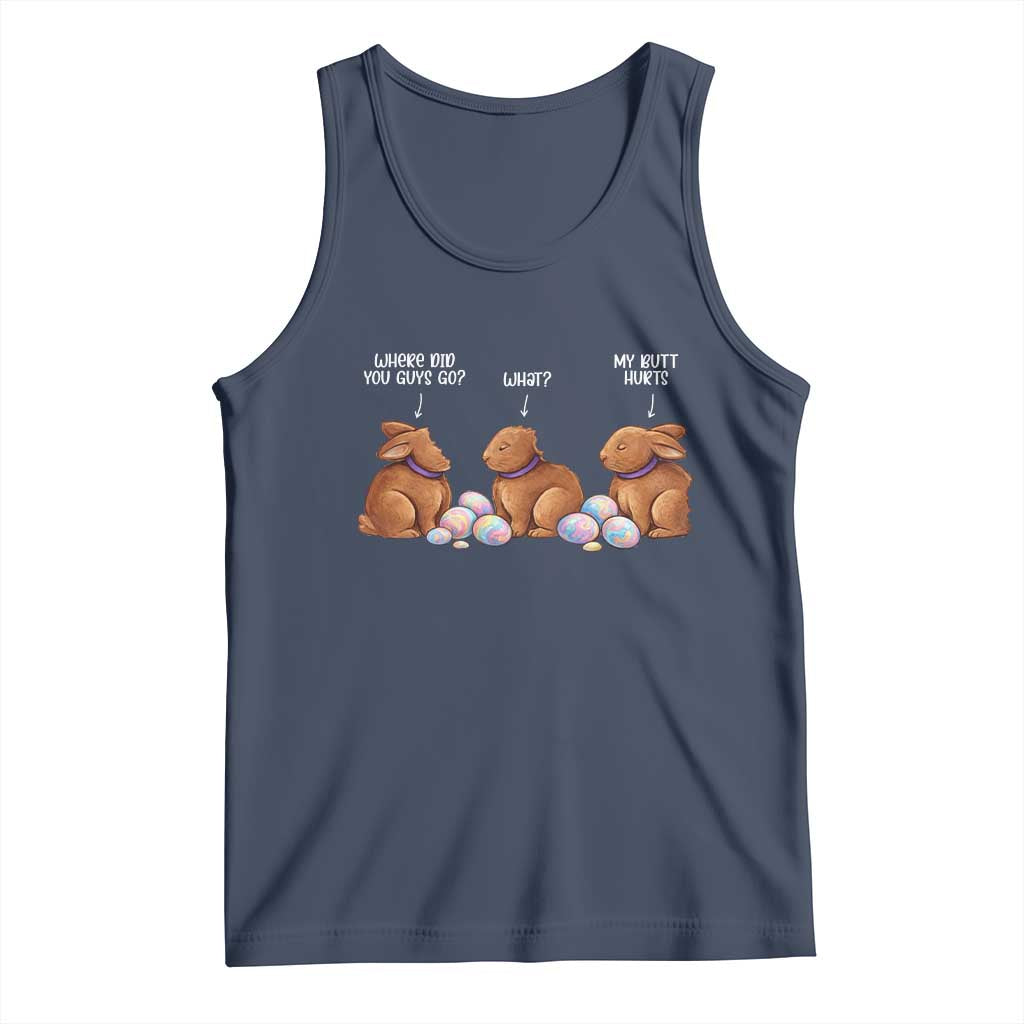Funny Easter Bunny Tank Top Where Did You Guys Go Chocolate
