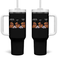 Funny Easter Bunny Tumbler With Handle Where Did You Guys Go Chocolate
