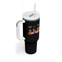 Funny Easter Bunny Tumbler With Handle Where Did You Guys Go Chocolate