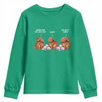 Funny Easter Bunny Youth Sweatshirt Where Did You Guys Go Chocolate