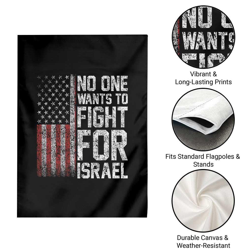 No One Wants To Fight For Israel Garden Flag Vintage American Flag Anti War Freedom First