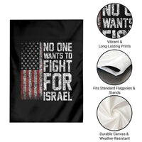 No One Wants To Fight For Israel Garden Flag Vintage American Flag Anti War Freedom First