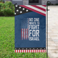 No One Wants To Fight For Israel Garden Flag Vintage American Flag Anti War Freedom First