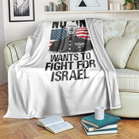 No One Wants To Fight For Israel Throw Blanket Marine Veteran American Freedom