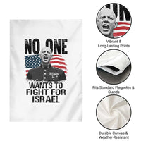 No One Wants To Fight For Israel Garden Flag Marine Veteran American Freedom