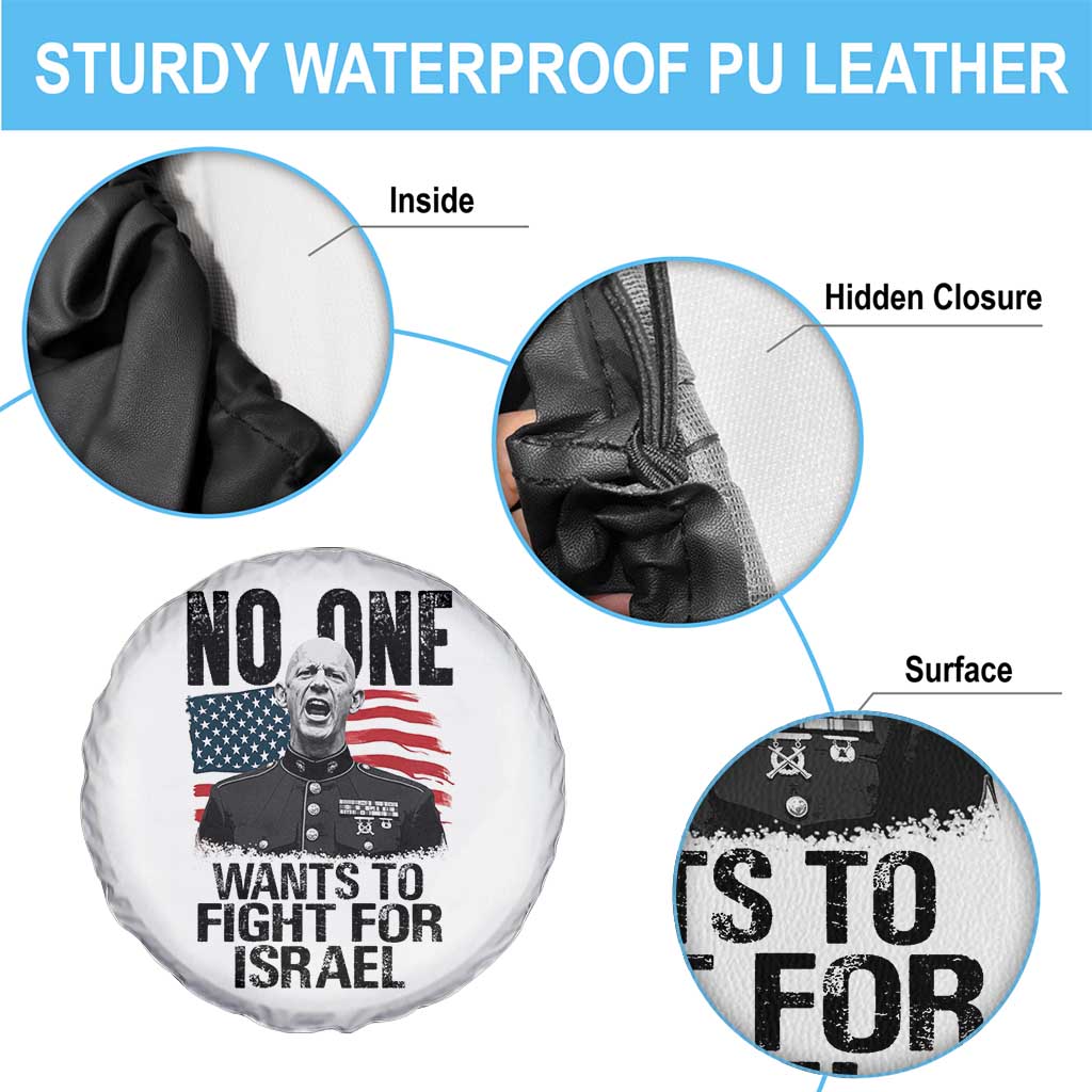 No One Wants To Fight For Israel Spare Tire Cover Marine Veteran American Freedom