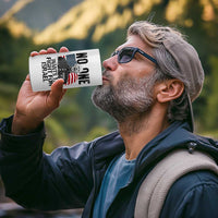 No One Wants To Fight For Israel 4 in 1 Can Cooler Tumbler Marine Veteran American Freedom