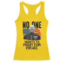 No One Wants To Fight For Israel Racerback Tank Top Marine Veteran American Freedom