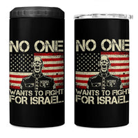 No One Wants To Fight For Israel 4 in 1 Can Cooler Tumbler America First Anti War Marine Veteran