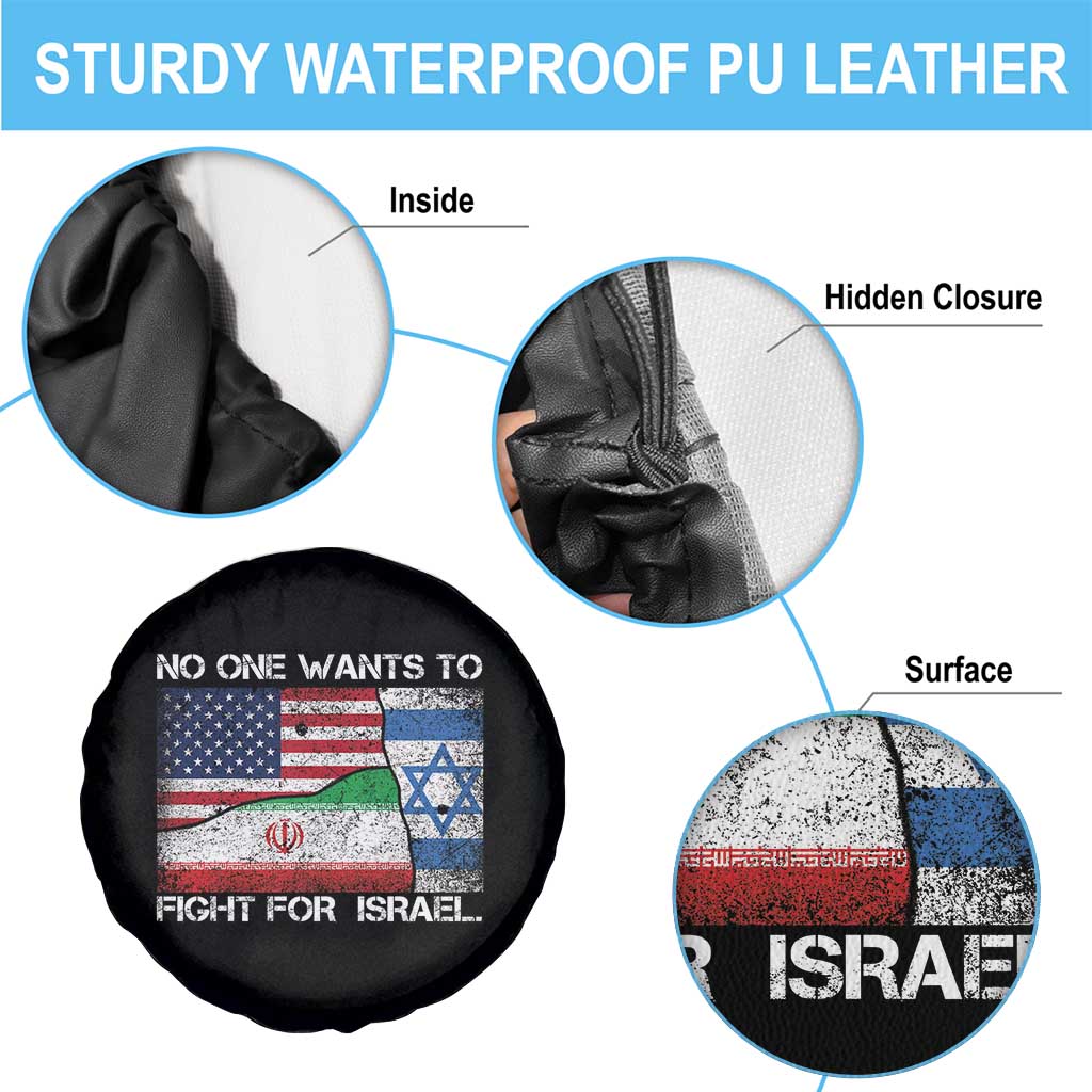 No One Wants To Fight For Israel Spare Tire Cover Marine Veteran Freedom Statement