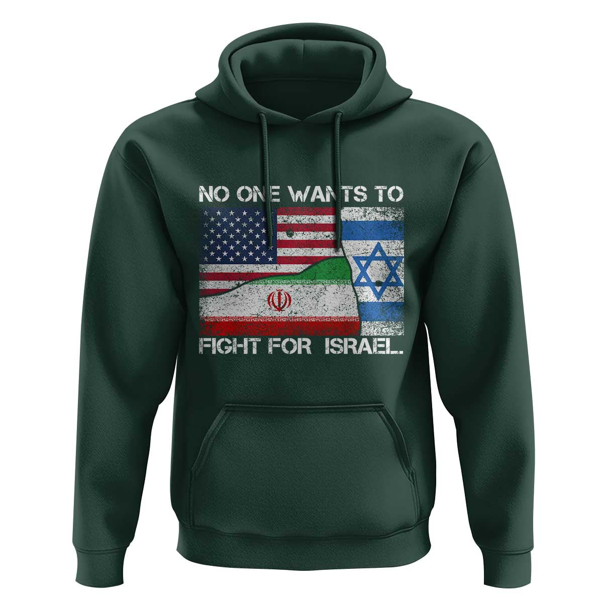 No One Wants To Fight For Israel Hoodie Marine Veteran Freedom Statement
