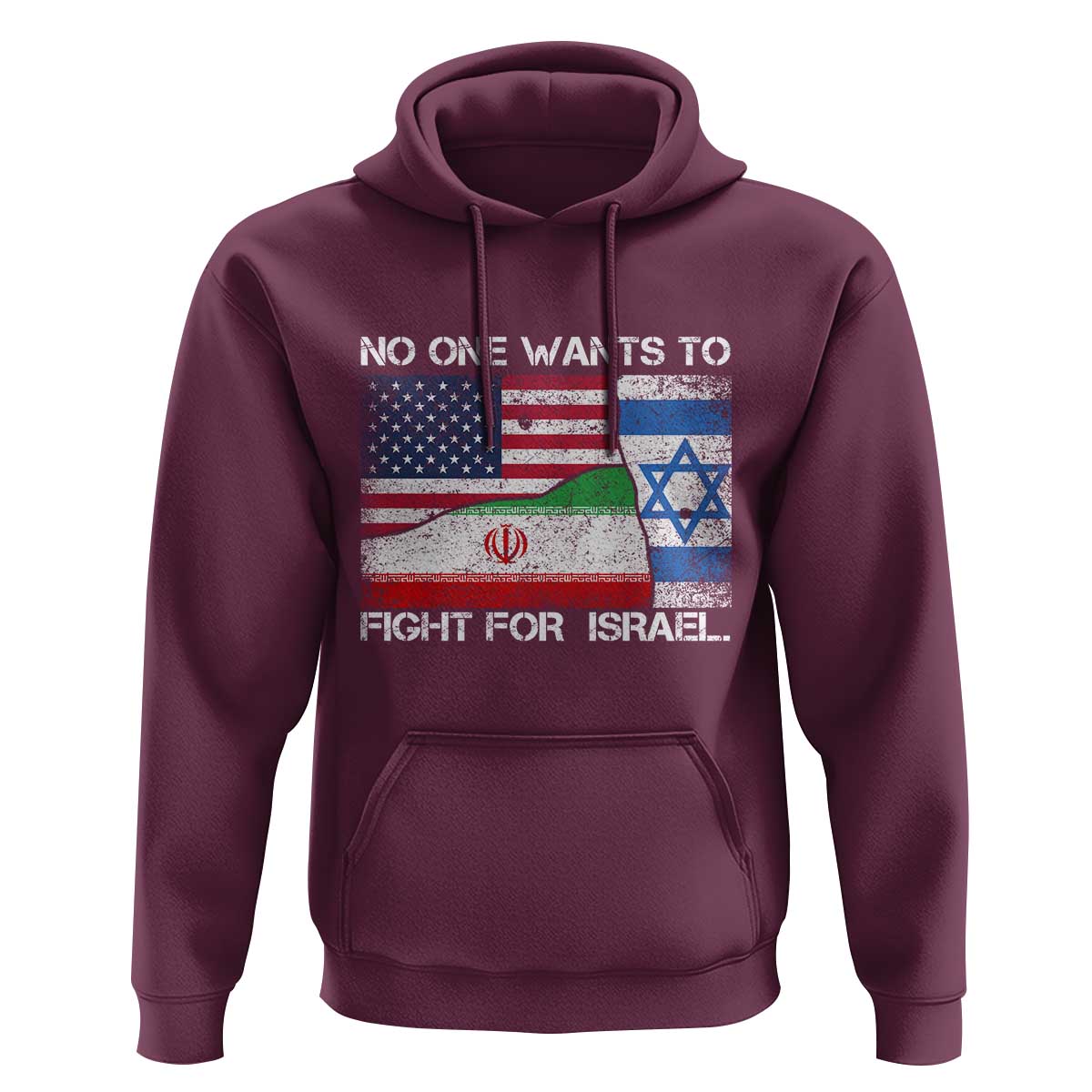 No One Wants To Fight For Israel Hoodie Marine Veteran Freedom Statement