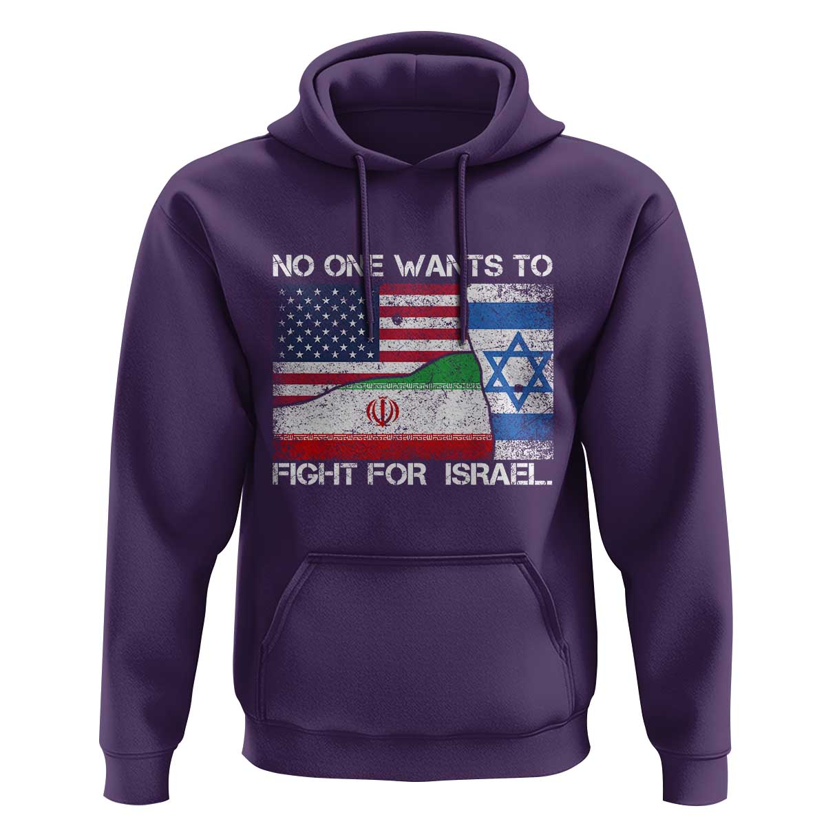 No One Wants To Fight For Israel Hoodie Marine Veteran Freedom Statement