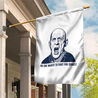 No One Wants To Fight For Israel Garden Flag Marine Veteran America First Anti War