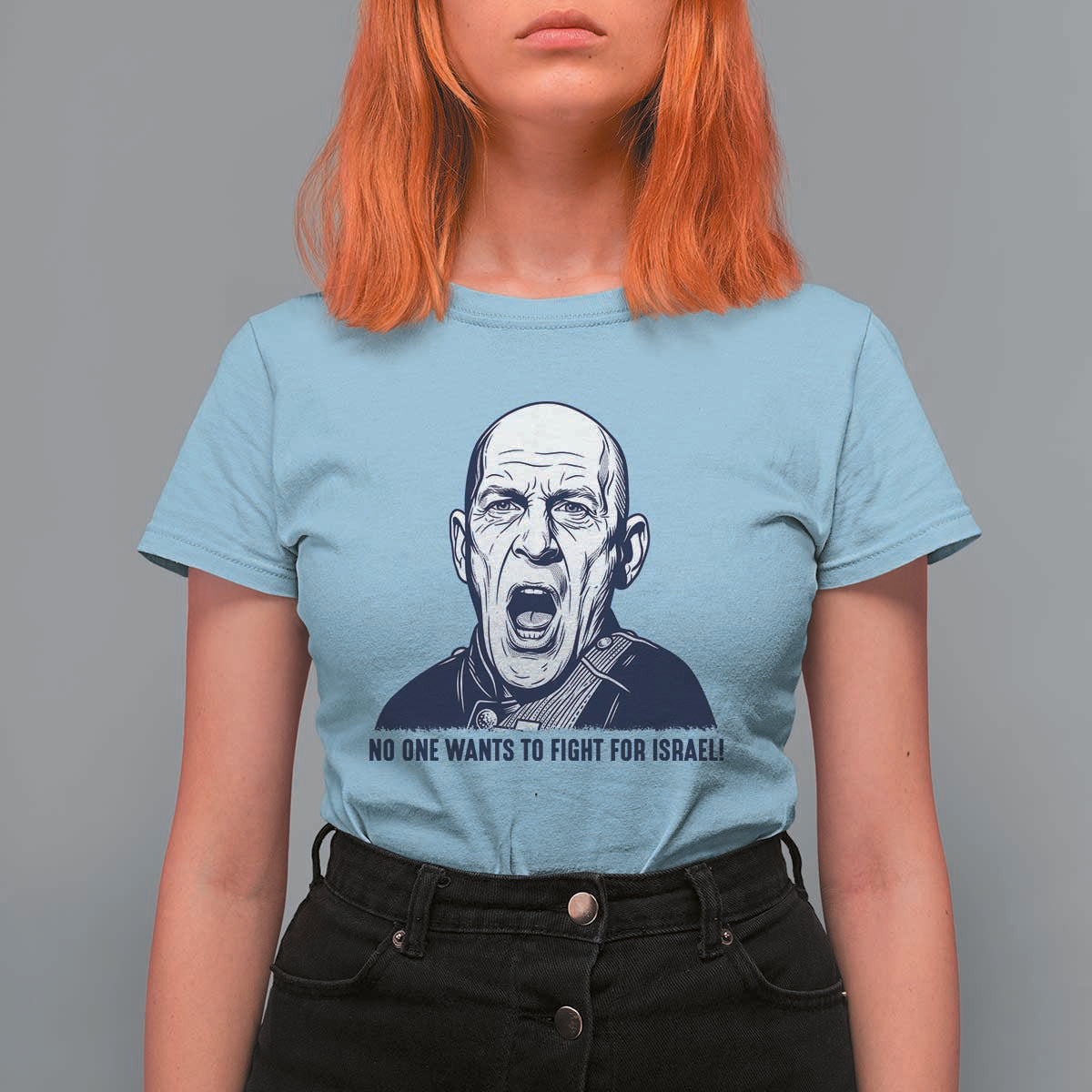 No One Wants To Fight For Israel T Shirt For Women Marine Veteran America First Anti War