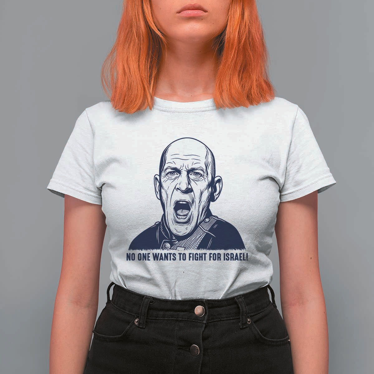 No One Wants To Fight For Israel T Shirt For Women Marine Veteran America First Anti War