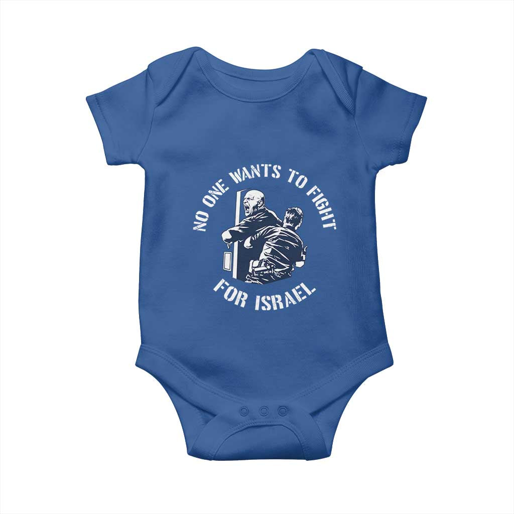 No One Wants To Fight For Israel Baby Onesie Marine Veteran Anti War America First Statement