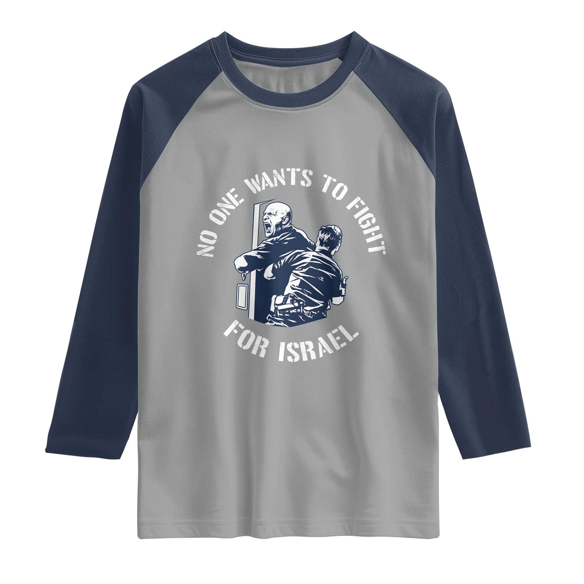No One Wants To Fight For Israel Raglan Shirt Marine Veteran Anti War America First Statement