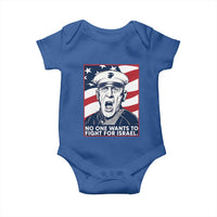 No One Wants To Fight For Israel Baby Onesie US Marine Veteran Anti War