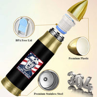 No One Wants To Fight For Israel Bullet Tumbler US Marine Veteran Anti War