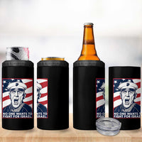 No One Wants To Fight For Israel 4 in 1 Can Cooler Tumbler US Marine Veteran Anti War