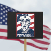 No One Wants To Fight For Israel Protest Sign US Marine Veteran Anti War