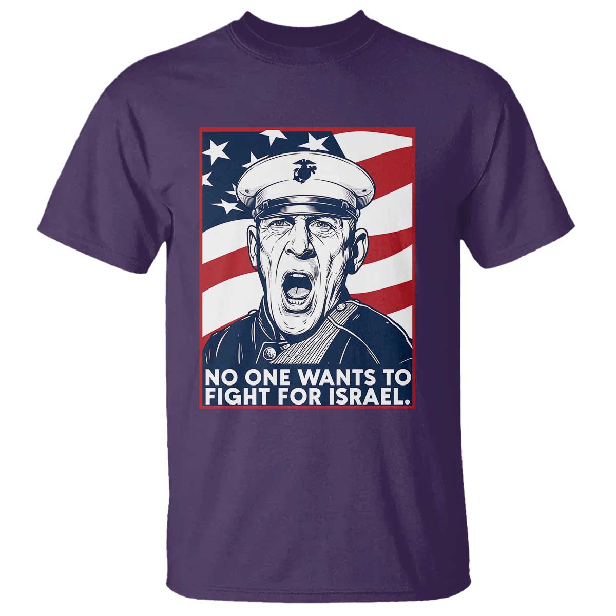 No One Wants To Fight For Israel T Shirt US Marine Veteran Anti War