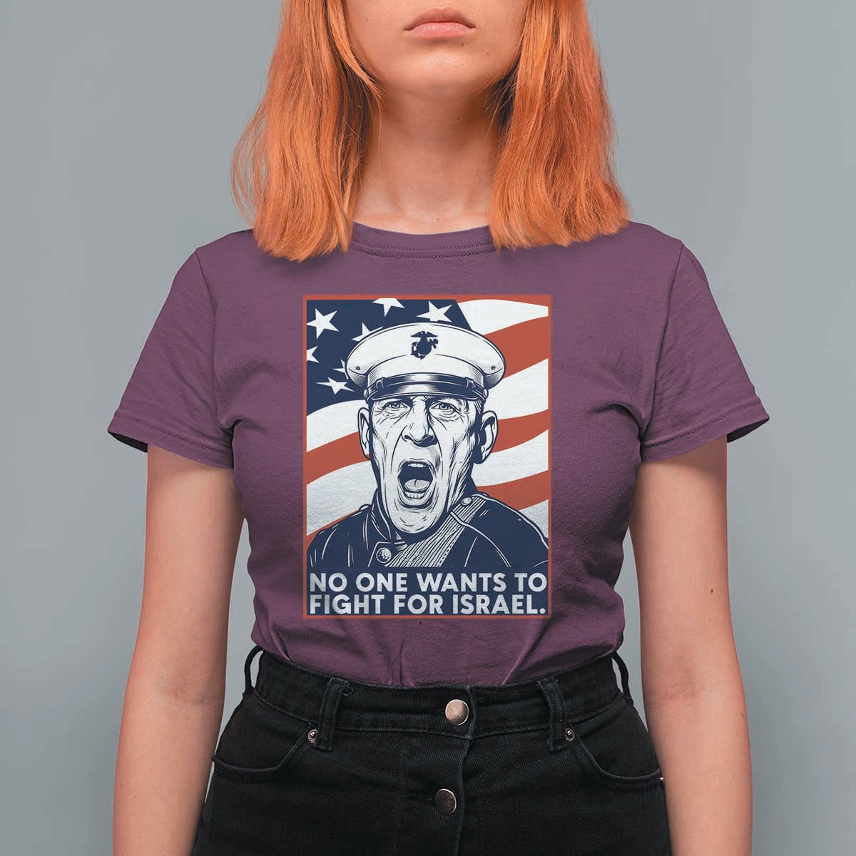 No One Wants To Fight For Israel T Shirt For Women US Marine Veteran Anti War