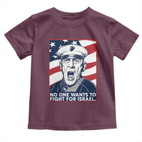 No One Wants To Fight For Israel Toddler T Shirt US Marine Veteran Anti War