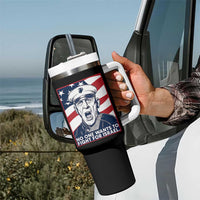 No One Wants To Fight For Israel Tumbler With Handle US Marine Veteran Anti War