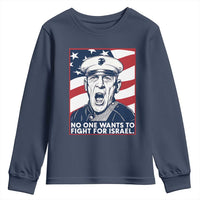 No One Wants To Fight For Israel Youth Sweatshirt US Marine Veteran Anti War