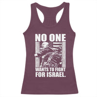 No One Wants To Fight For Israel Racerback Tank Top US Marine Veteran Anti War America First