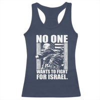 No One Wants To Fight For Israel Racerback Tank Top US Marine Veteran Anti War America First