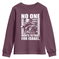 No One Wants To Fight For Israel Youth Sweatshirt US Marine Veteran Anti War America First