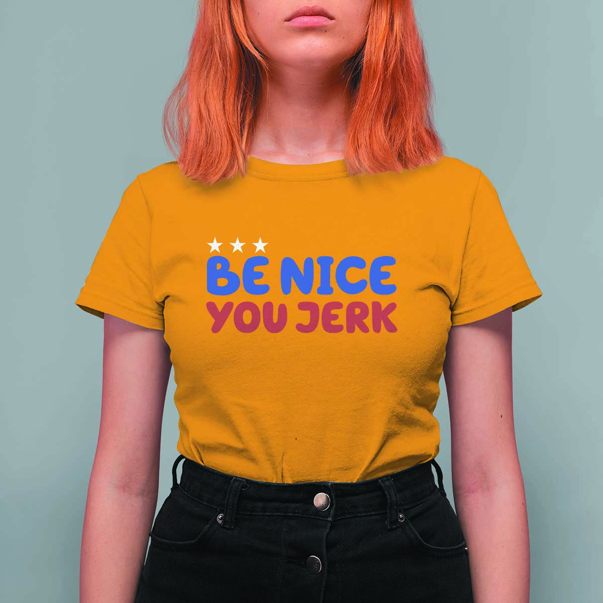 Be Nice You Jerk T Shirt For Women Sarcastic Humor Quote